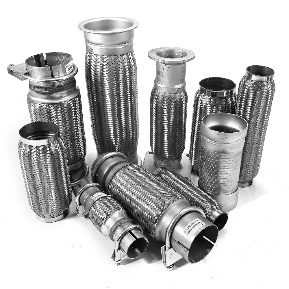 Factory Price Universal Exhaust Flexible Pipe Repair Kit Stainless Steel Straight Braided Bellows Truck Car Parts Exhaust Pipe