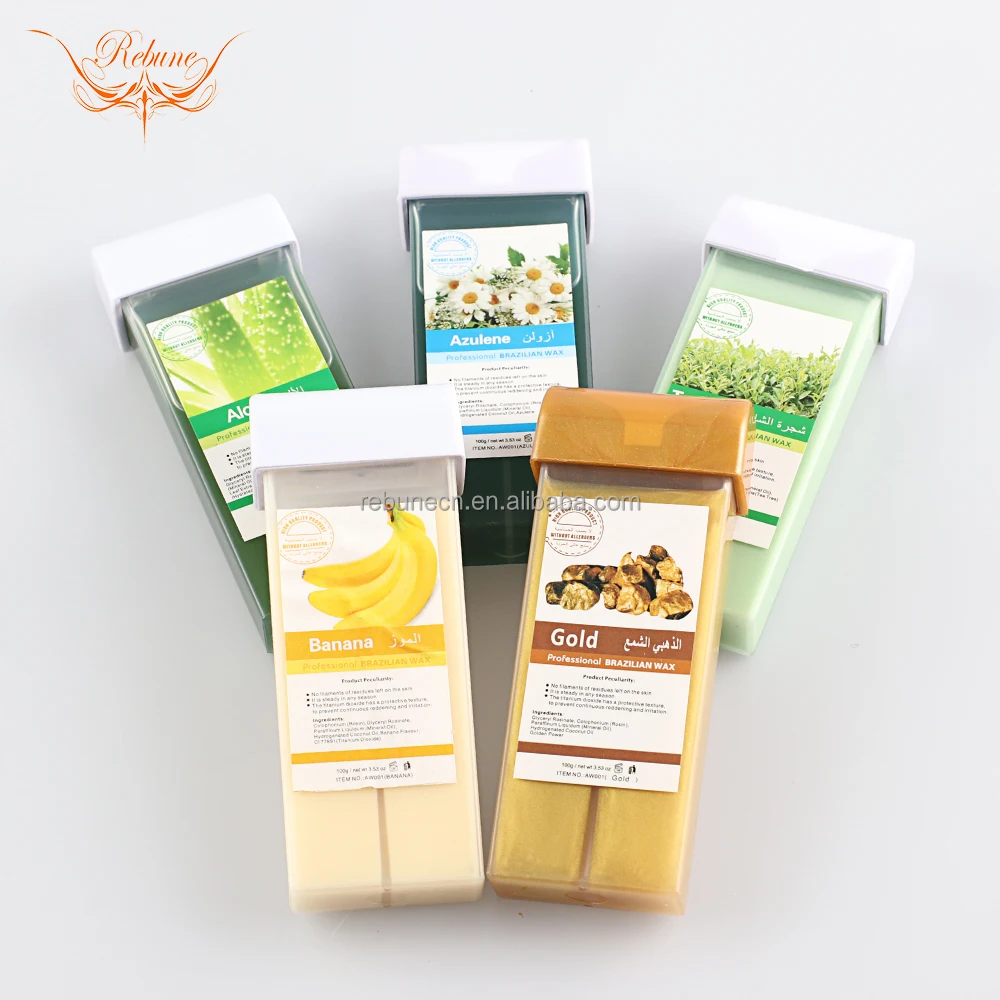 Roller Cartridge Wax 100G Soft Depilatory Wax Healthy Hair Removal Wax Roll on for Professional Beauty Use