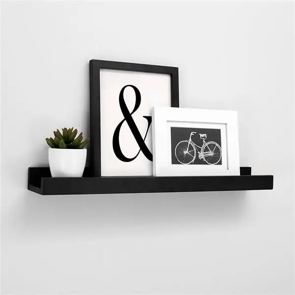 Customized Logo Home Decoration Floating Wholesale White Photo Frame Small Shelf Wall Decor