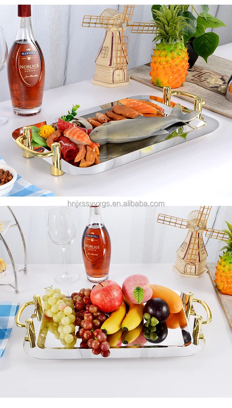 2022 Hotel Product Stainless Steel Deep Baking Tray Stainless Steel Food Serving Tray