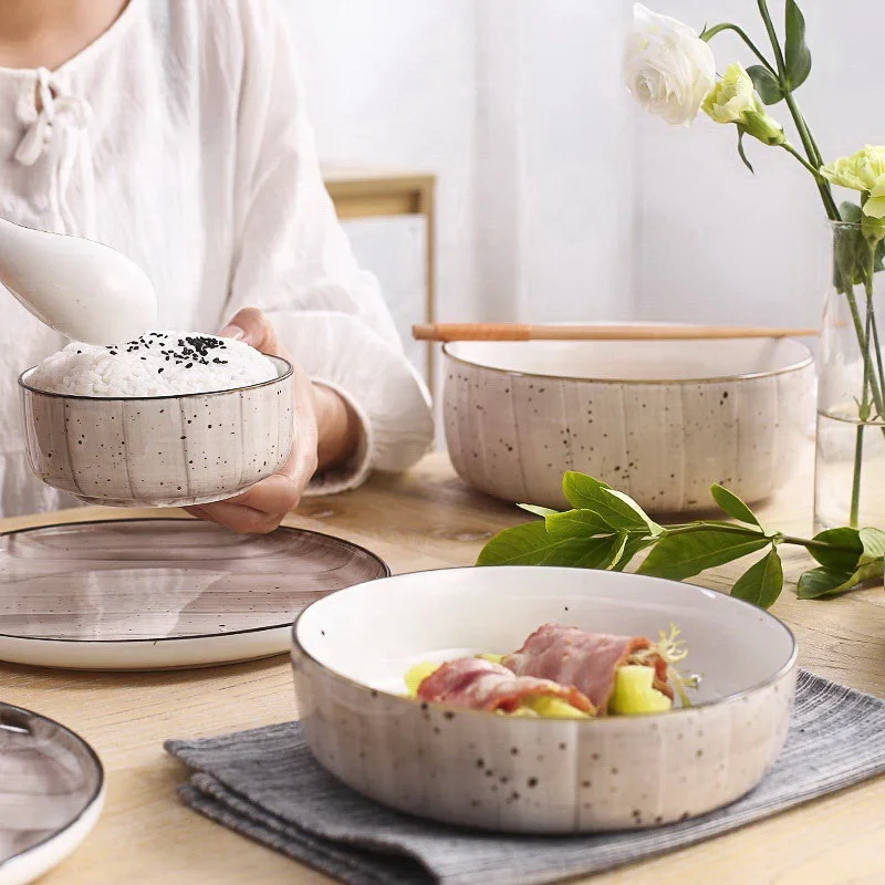 Hand Painting Porcelain Brown China Ceramic Plate