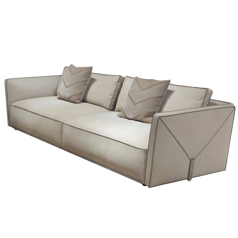 luxury italian sofa Custom-made furniture for villas and luxury houses Living room sofa luxury design 7 seats leather sofa set