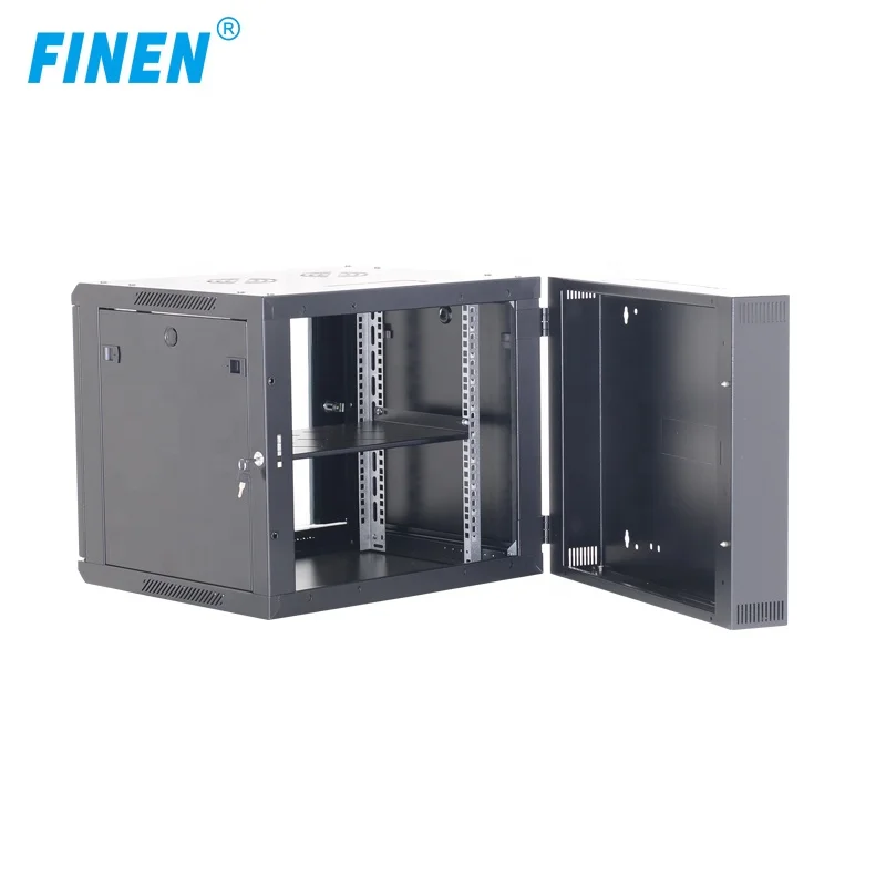 Swing mount dual section wall rack 6U 9U 12U 15U 18U Rack server cabinet double section network cabinet
