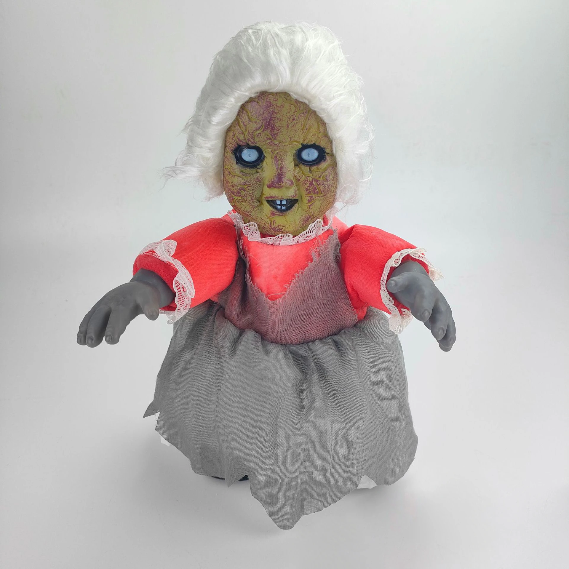 New design Custom ghost dolls Halloween decoration electric plush toy  with moving and singing dolls for kids
