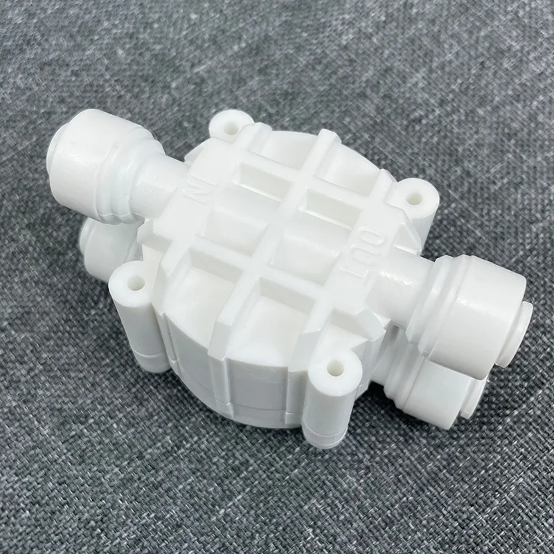 1/4 or 3/8inch 4 way Tube Automatic Shut Off Valve with Quick-Connect Fittings for RO Reverse Osmosis water filter system
