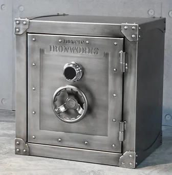 Industrial End Side Table with Storage Shelf  Easy Assembly Metal Look Accent Furniture with Iron Frame