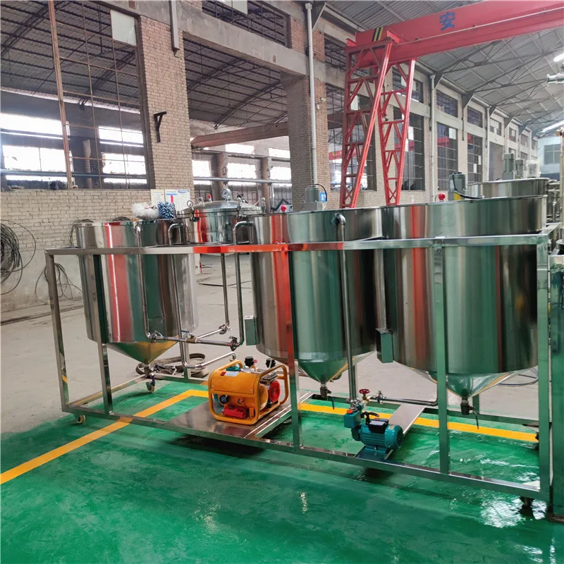 gold gravity refining machinery sunflower oil double refine processing machine palm kernel oil refining machine