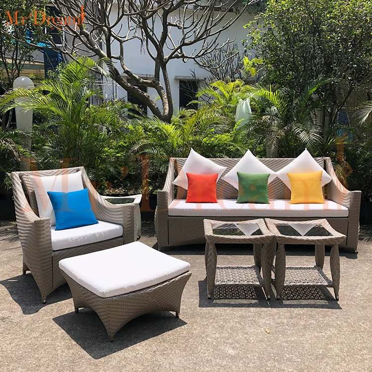 Mr Dream contemporary Shangri-La Hotel rattan wicker outdoor garden lounge suit sofa set