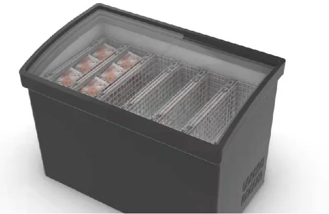 MonolithIoT Supermarket Commercial Automated Inventory Management Gravity Cargo Lane Weighing Smart Unmanned Retail Freezer