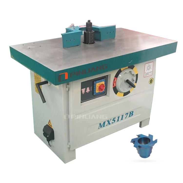 Single-spindle Moulder Vertical Milling Wood Door Machine Woodworking One Axis Shaper Moulding Machine 5.5kw MX5117B