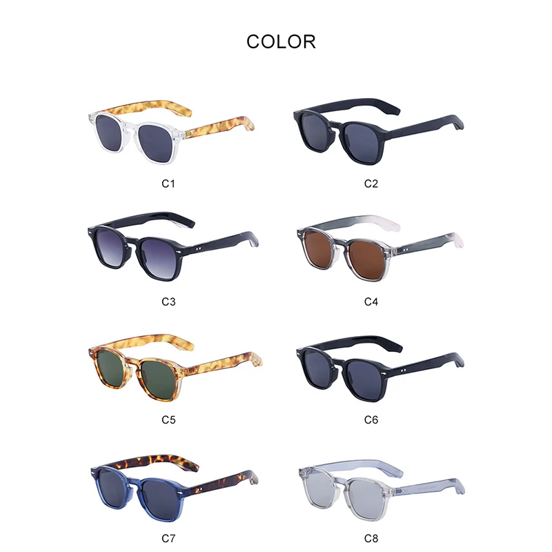 2024 Retro Round PC Sunglasses  Unisex Round  Frame Top Quality   luxury Round sunglasses UV 400 Fashion PC Sunglasses