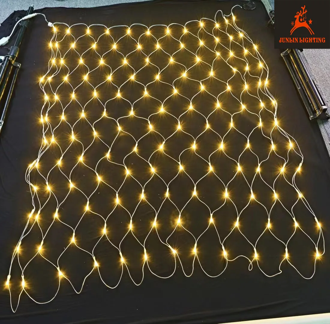 Customization RGBW LED Net Mesh Light Color Changing LED Garlands Ceiling Decor Fairy Light Wedding Christmas Flashing Light Net