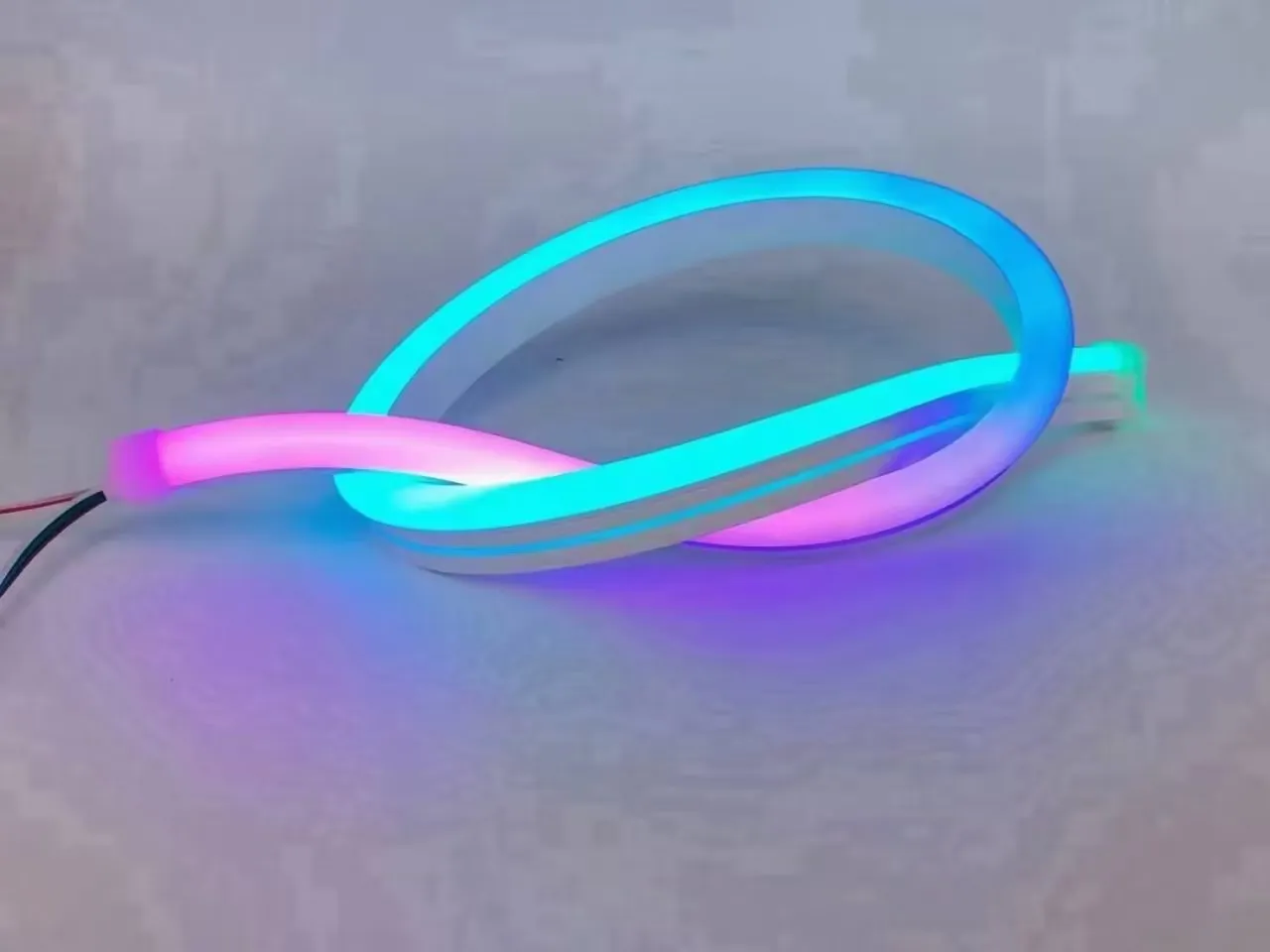 Неоновая гибкая светодиодная лента 24 В 12 силиконовая RGB Адресуемая полноцветная WS2812 5050 IP68 полосная смарт-неоновая Светодиодная