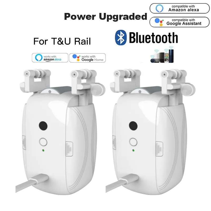 WIFI Roma PoleTrack Curtain Opener Bot Voice Control Automatic Tuya Smart Curtain Robot With Google Alexa Rideaux intelligents