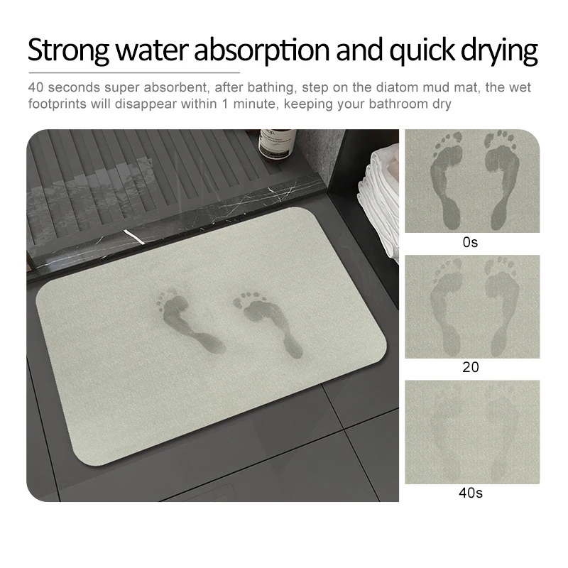 Manufacturer Bath Mats Soft Absorbent Bathroom Mat Non Slip Shower Mat