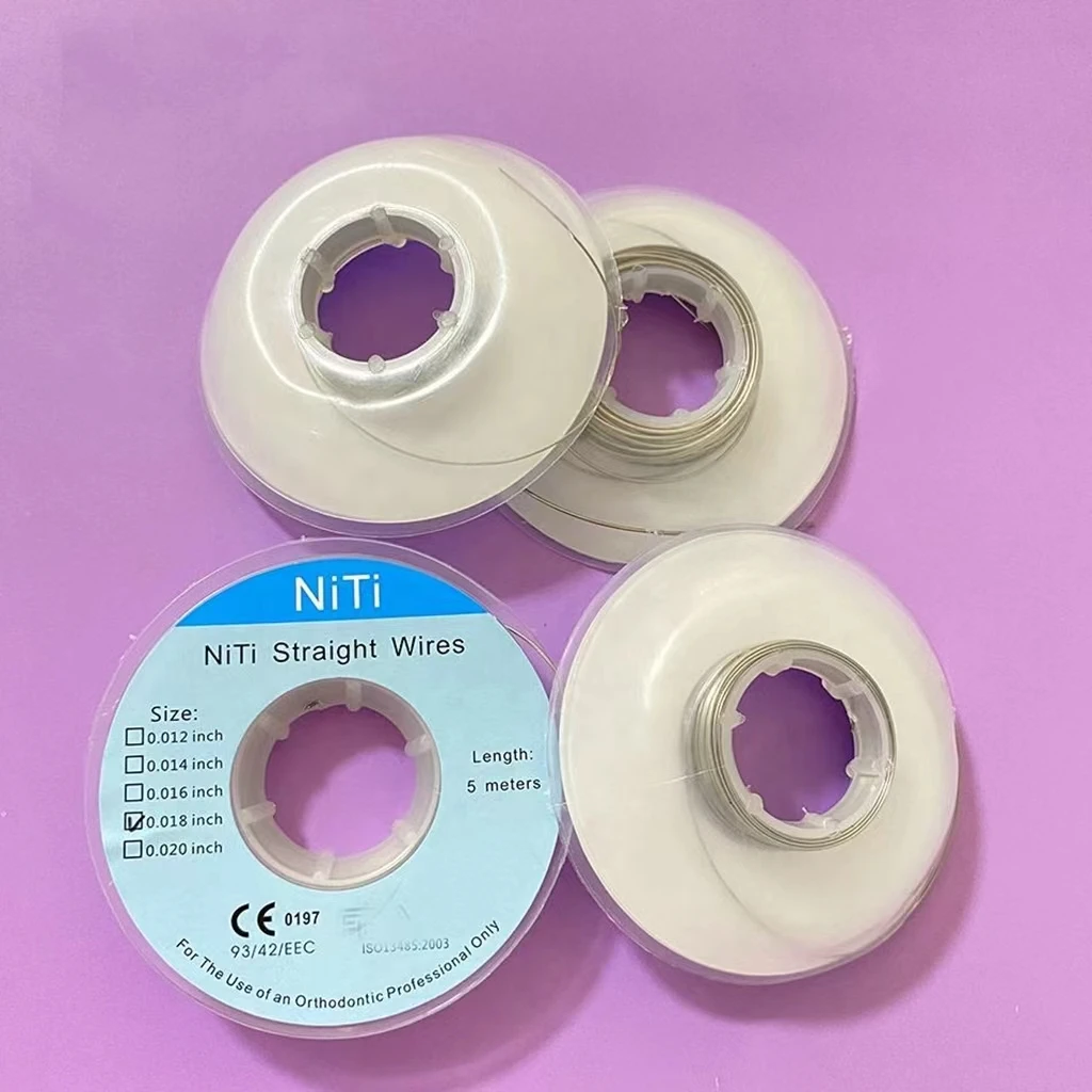 orthodontic niti straight 5 meters wire in roll pack