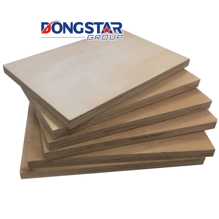 EPA E0 Glue 12mm 6mm 15mm UV Birch Plywood For Indoors Furniture