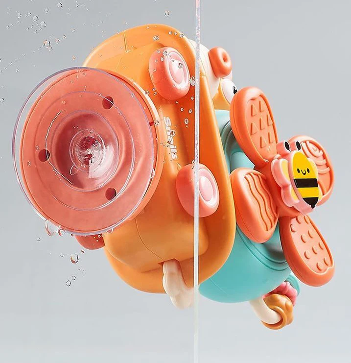 Multifunctional detachable sliding toy Cartoon windmill snail toy Bathroom toys