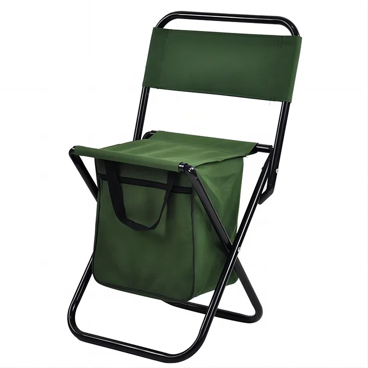 2024 New Portable Folding Bag Beach Garden Outdoor Leisure Camping Travel Drawing Wood Backrest Fishing Stool Chair