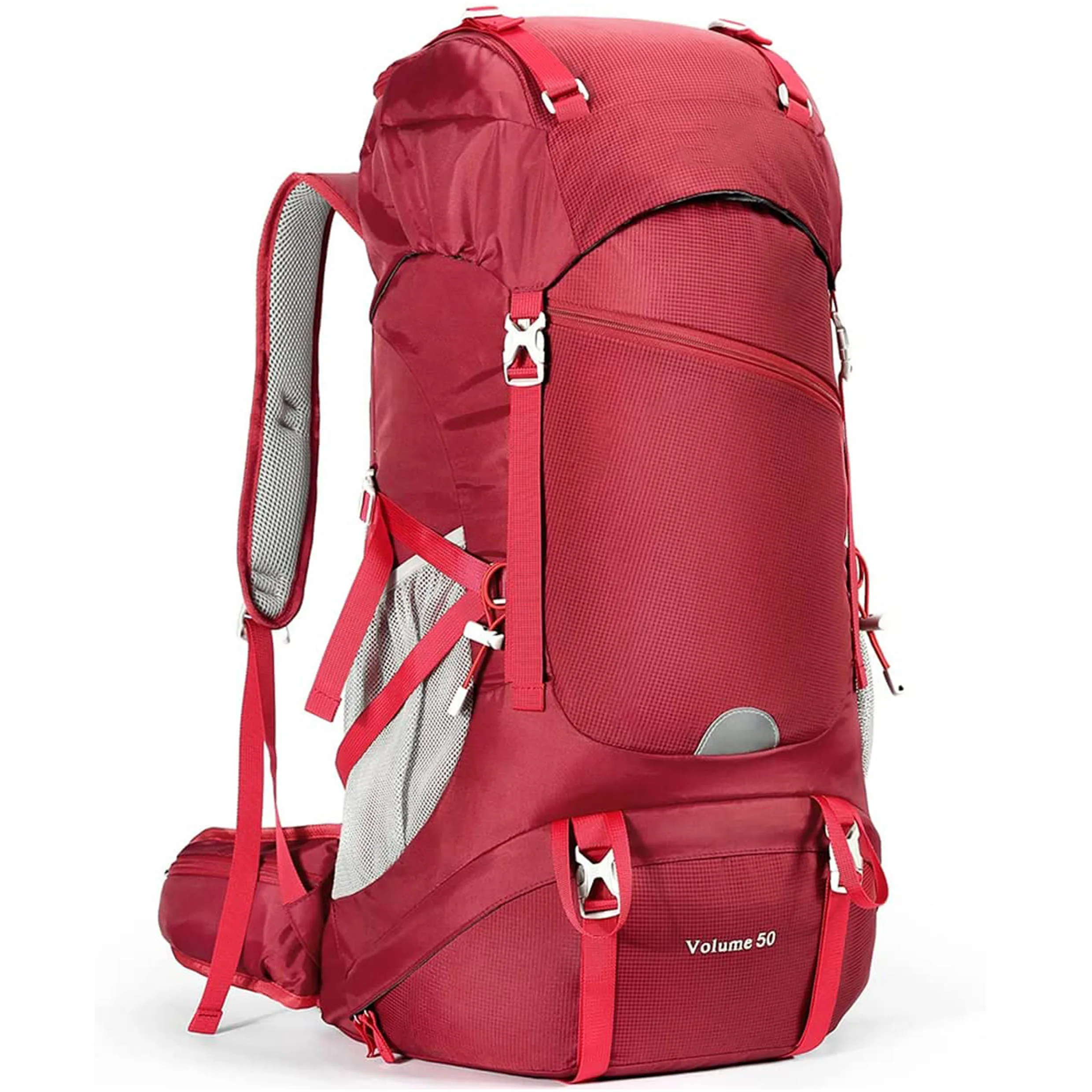 Custom 50L Waterproof Hiking Backpack Large Capacity Camping Backpack Trekking Rucksack Polyester Customized Outdoor 7 Days SW