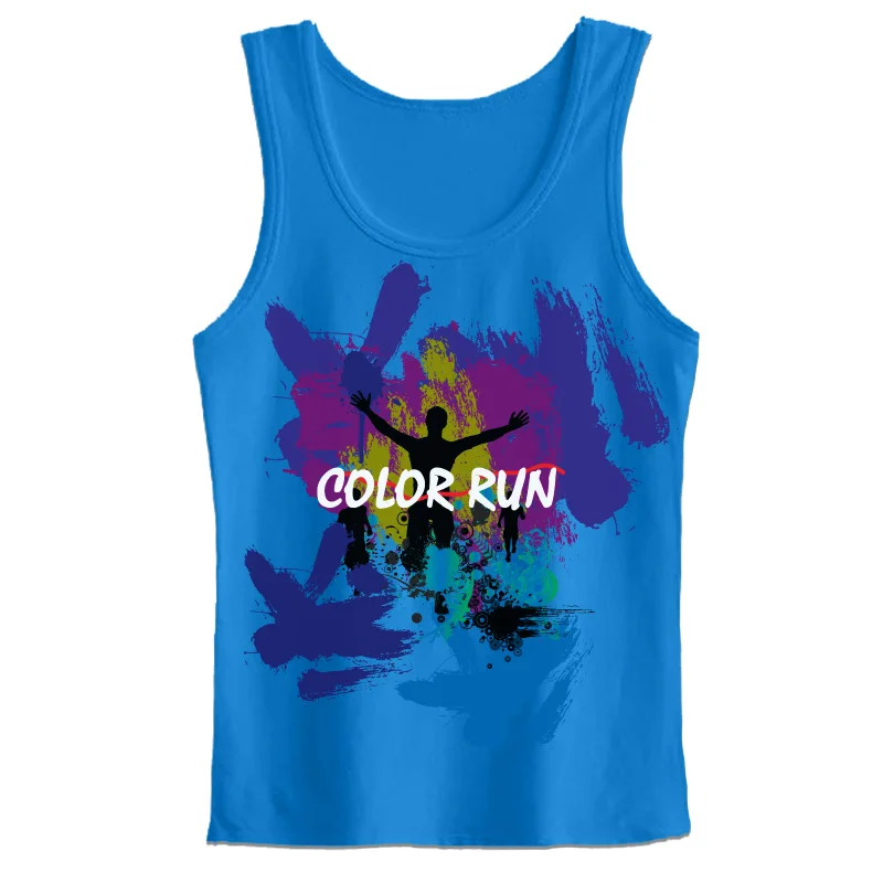 Custom Designed Color Run gear package pick up Event Finisher Medal T-Shirts Hats Water Bottle  Race Number Tank Top