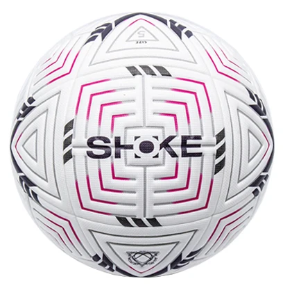 Shoke Target Size 5 Deflated Customized Screen Printing TPU Soccer Balls Wholesale Threadless Seam Beveled Edge Football