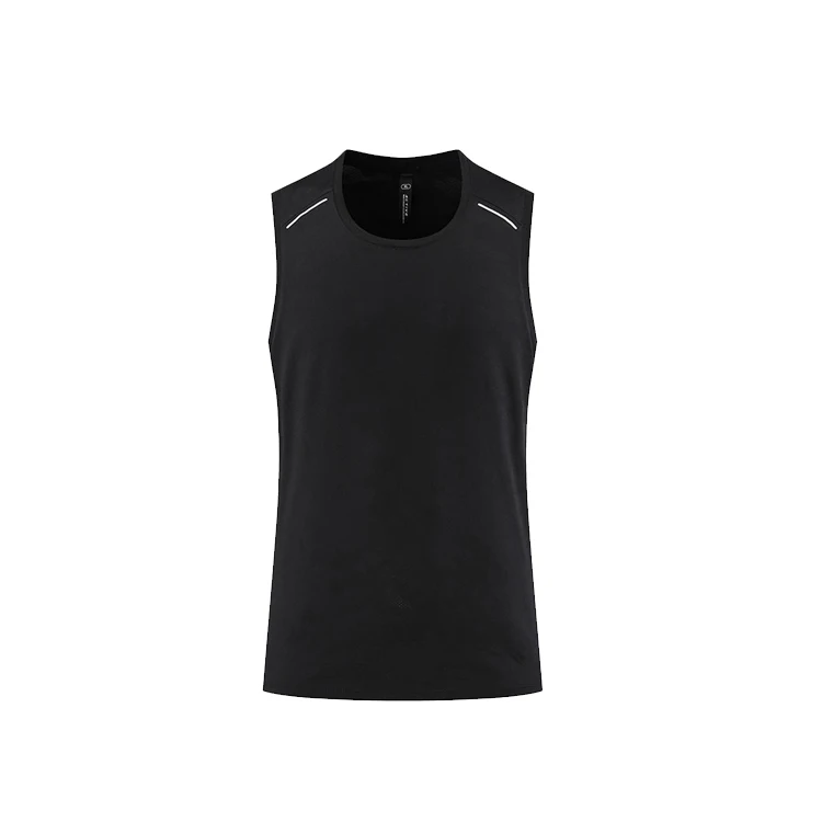 Custom new 2023 black private label mens custom logo tank top t shirt elastic tank top summer for men