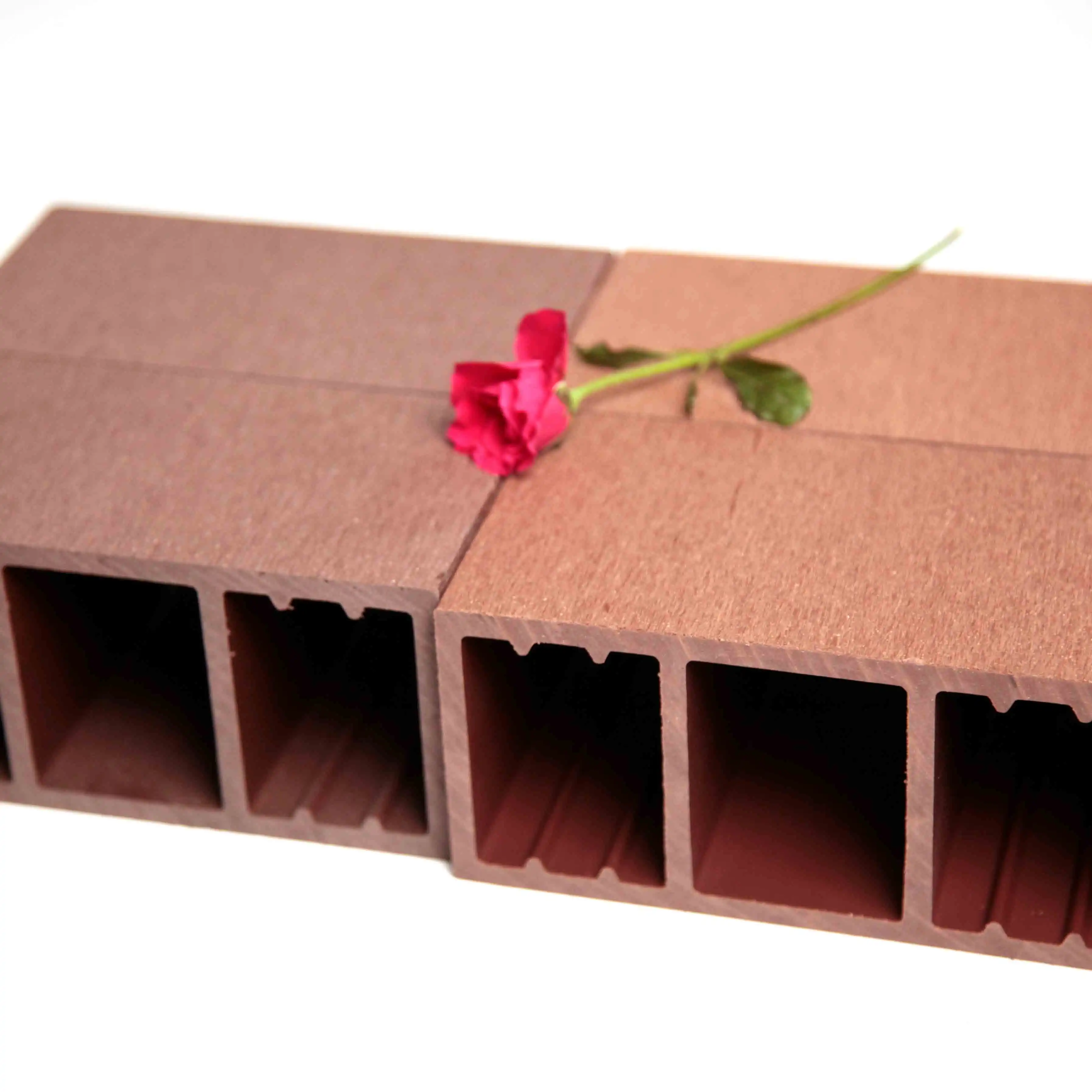 3d WPC Timber Tubes factory price wpc wood composite Timber Tubes