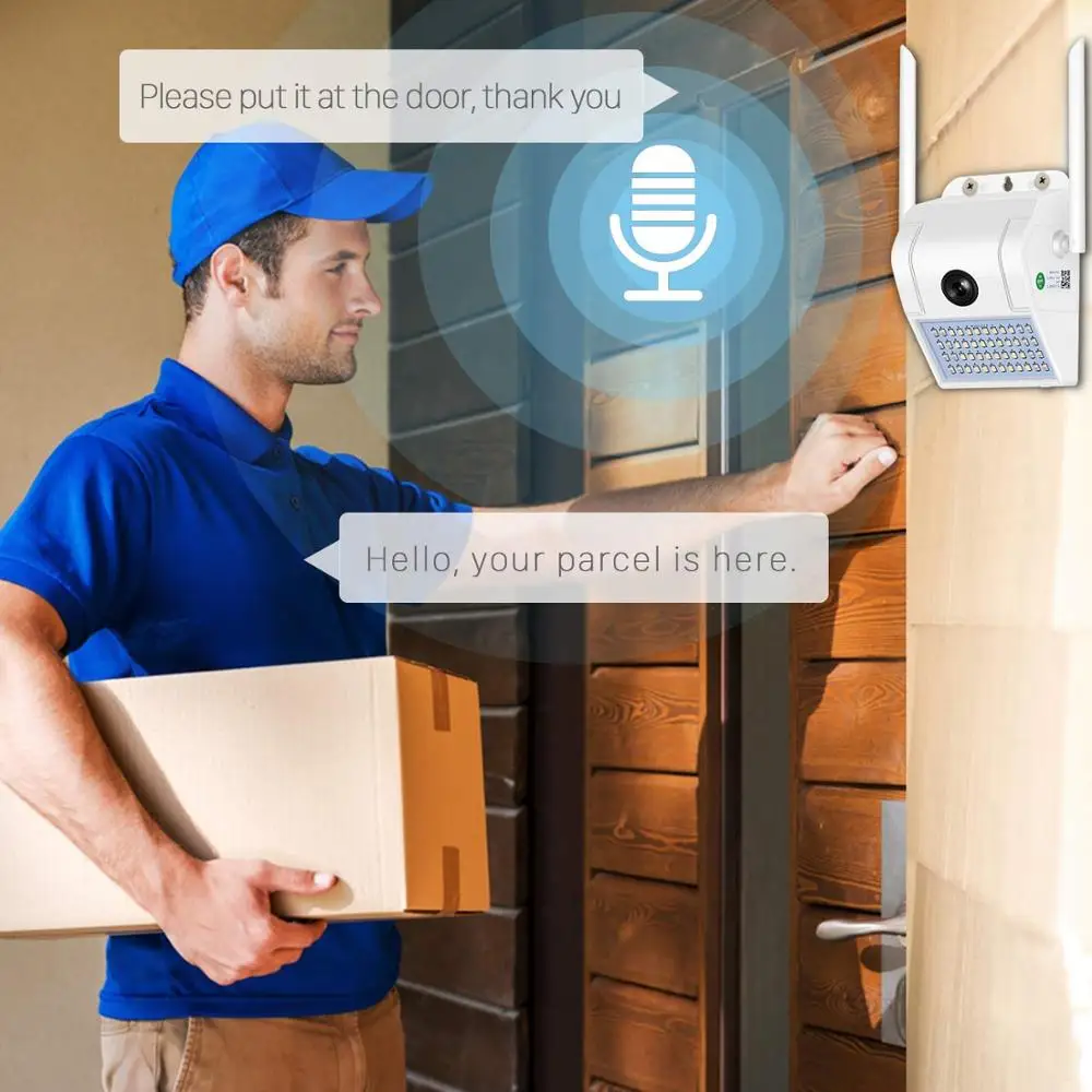 
1080P Multifunctional WIFI Wireless with PIR Motion Detection Sensor IP65 Outdoor Wall Light Webcam safety Camera 