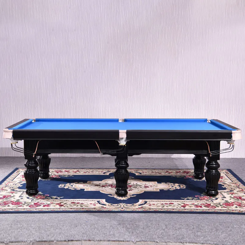 High Quality New Chinese Style Full-Size Billiards Table Custom Size with MDF Cushion PVC Pocket Directly Searched Manufacturer