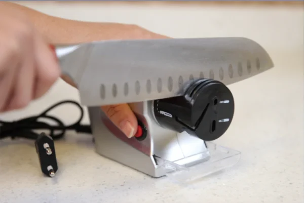 Electric knife sharpener household plug-in power sharpener automatic fast kitchen sharpening stone