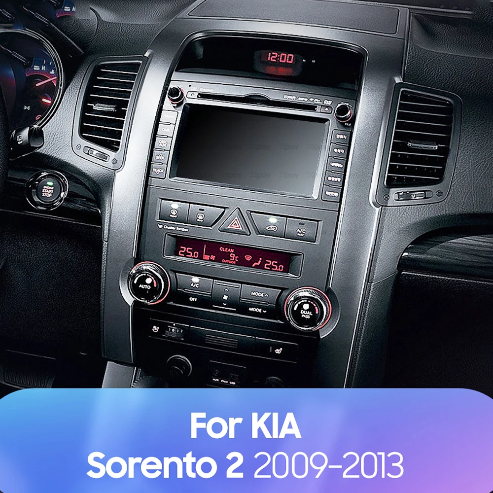 10 Inch Car Fascia Trim Kit For New Sorento Kia Sorento 2009- 2012 Fascias frame Audio Fitting Adaptor Facia Panel In-dash