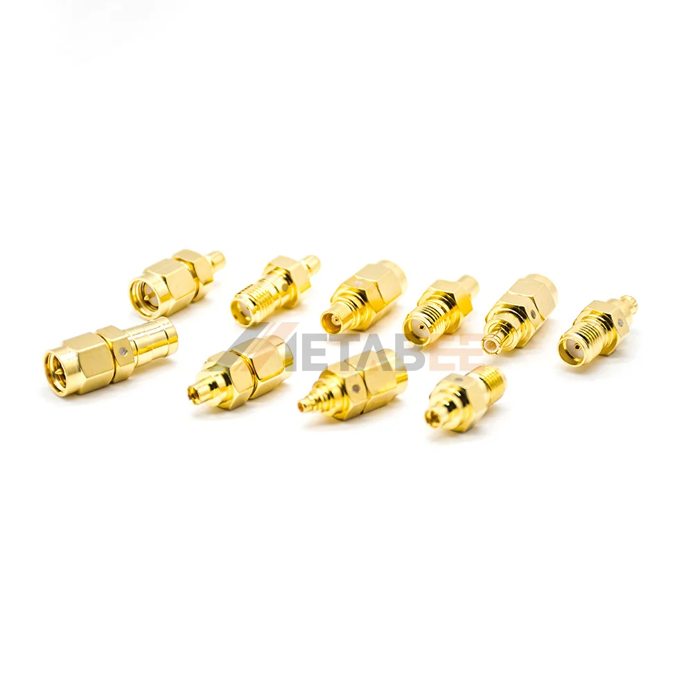 50 Ohm Gold Plated R/A 2 Hole Flange Mount SMA Female Connector Solder for Cable