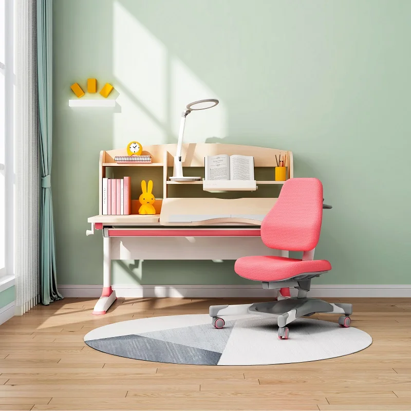 Gmyd F120 эргономичная охлаждающая дома дети Студенческие столы с регулировкой по высоте, с книжными полками для детей Рабочий стол стул набор