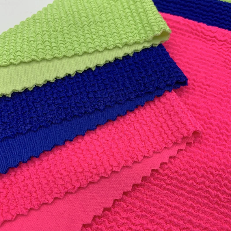 High quality  Seersucker Crinkle Fabric for swimwear