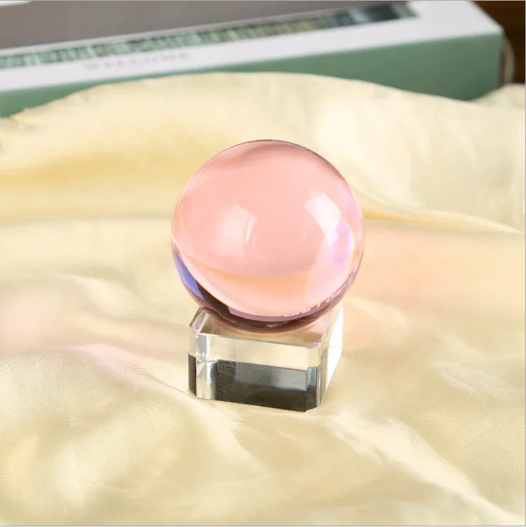Super Magic Clear Seven Color Crystal Ball personalized solid crystal ball magic crystal ball sale