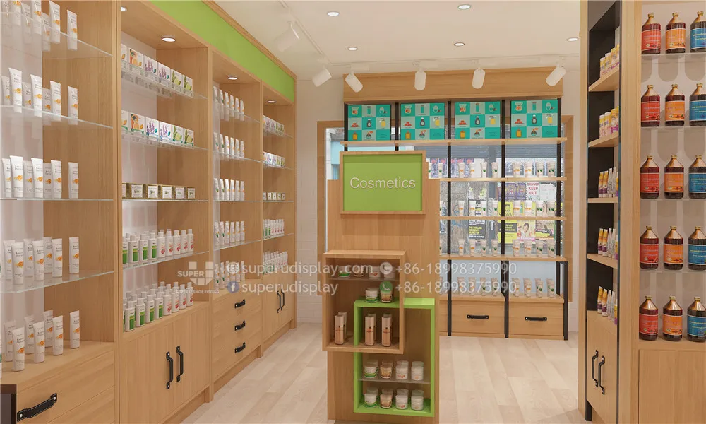 Retail Medicine Shop Interior Design Decoration Ideas Shopfitters Health Care Display Chemist Shop Fittings Pharmacy Furniture