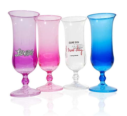 Custom Acrylic AS Plastic Champagne Flute Wedding Plastic Champagne Glass Plastic Goblet Glass For Party