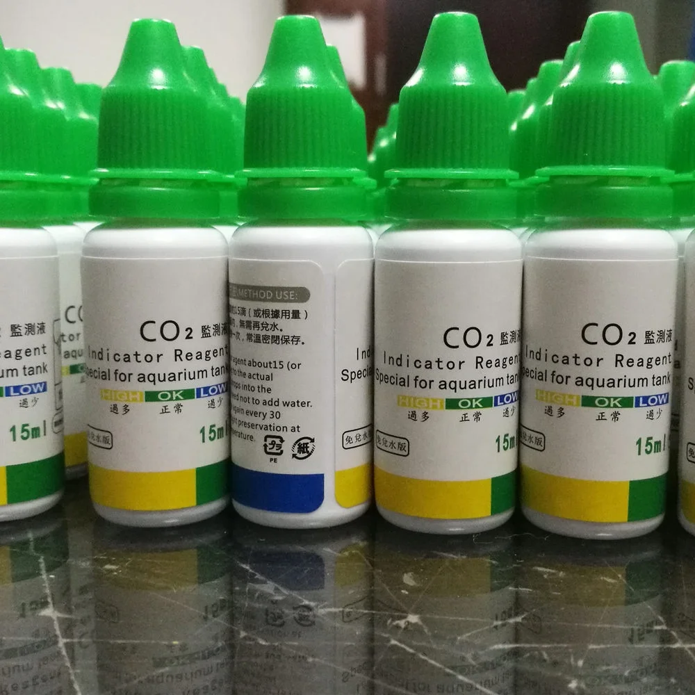 OEM индивидуальный Аквариум CO2 Монитор тестовый раствор для аквариумной воды Индикатор углекислого
