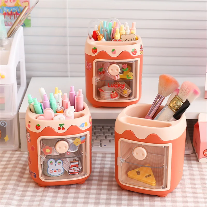 New Style Cartoon Cute Creative  Piglet  Pen Holder Student Stationery Office Supplies Pen Holder Girls Like