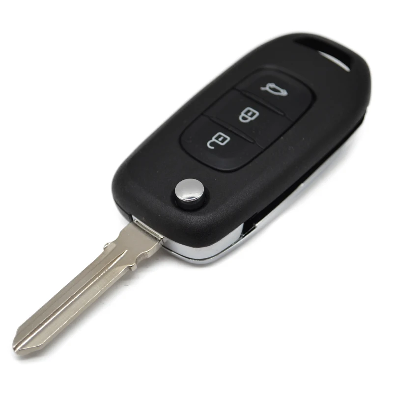 DMKEY Folding remote car key 3buttons 4A Chip 434Mhz for Renault Kadjar Megane 4 Captur Symbol flip key control fob