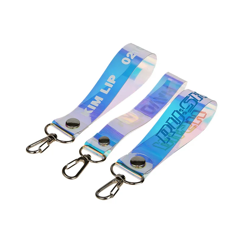 Wholesale high-quality custom Kpop soft wrist pvc lanyards with strap