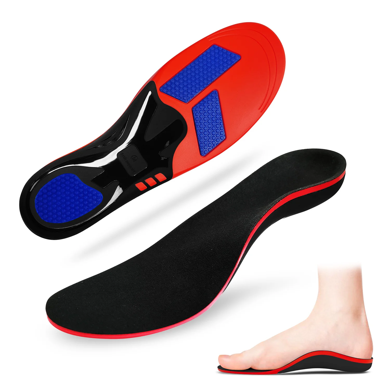 Athletic Fitness Walking Orthopedic Insoles Sports Orthotics Running Boot Trainer Sneaker Insoles