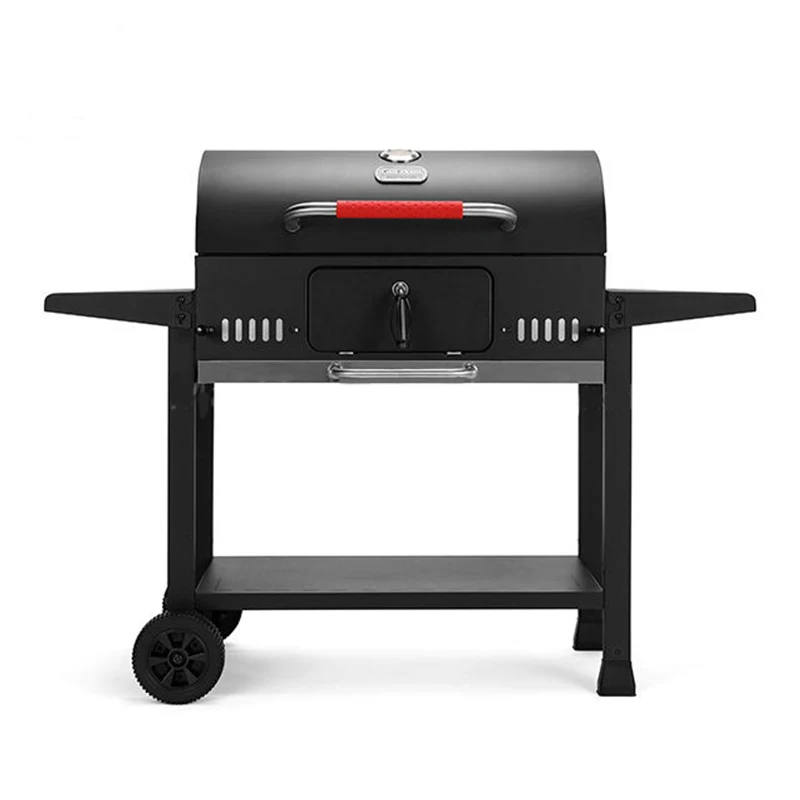 Smokeless Heavy Duty BBQ Grills high quality large charcoal grill Trolley Barbeque Smoker Rotisserie Barbecue BBQ Charcoal Grill