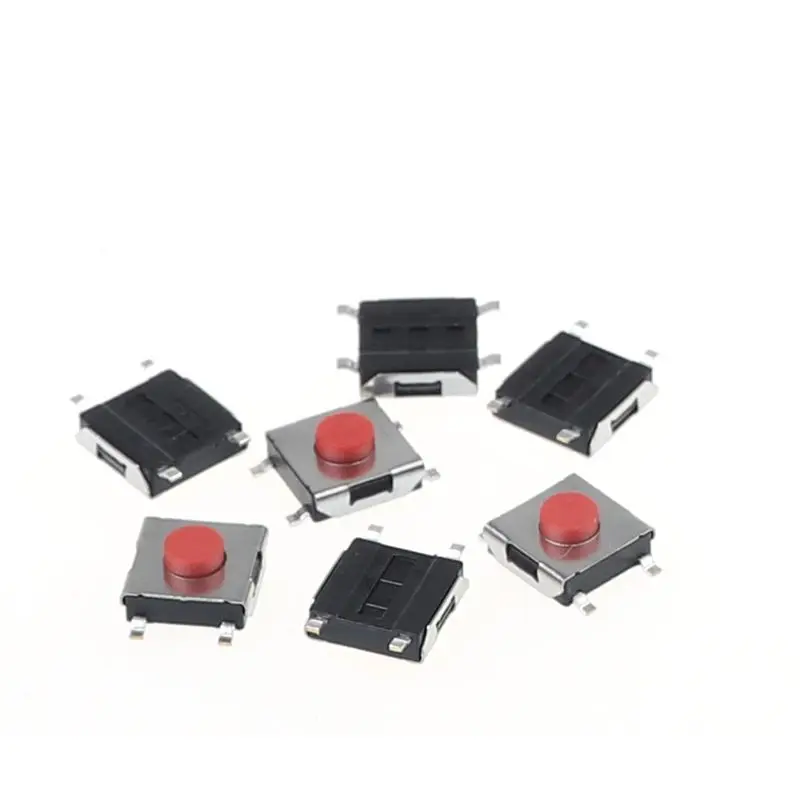 Tact Switch Tactile Push Button Switches Smd Micro 6x6 Smt Pushbutton 3 Pins Momentary