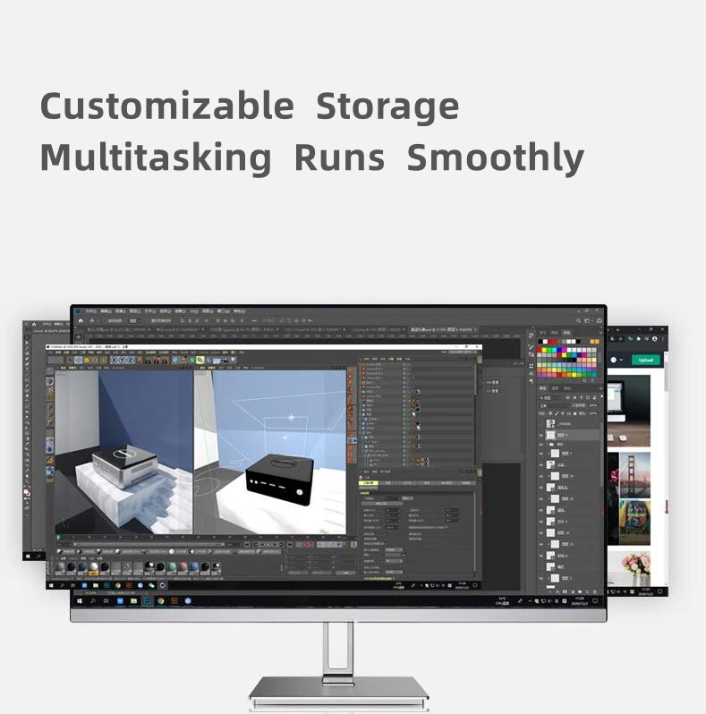 Factory Cheap All in One PC 21.5inch Monoblock Gaming AIO PC Office Meeting Desktop I7 I3 All In One Computer