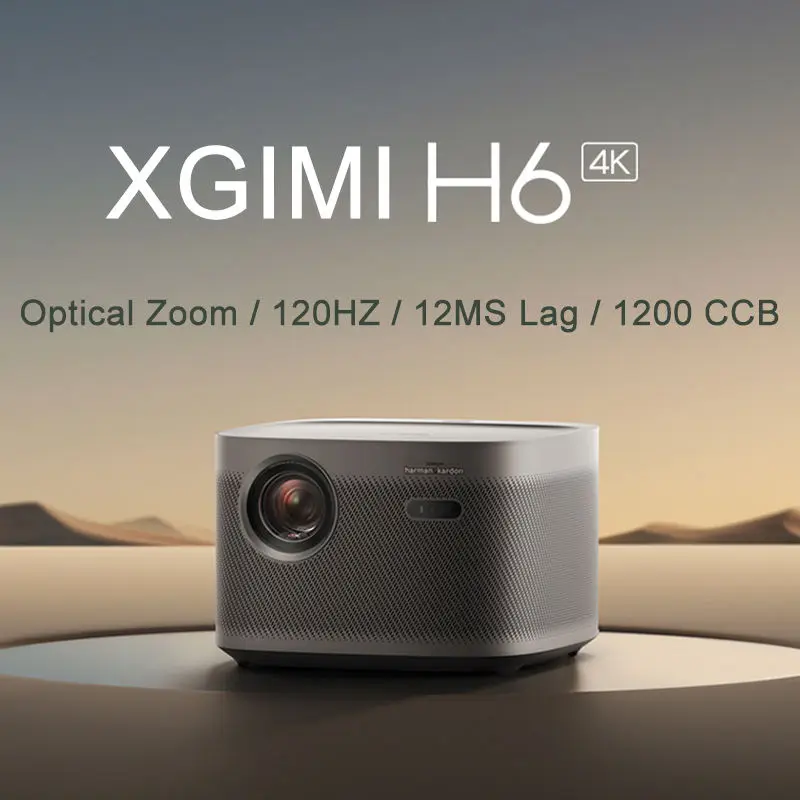 XGIMI H6 4K Projector 1200CCB Lumens Home 120HZ Video with optical lossless zoom  Theater 3D Android Smart Beamer 3D projector