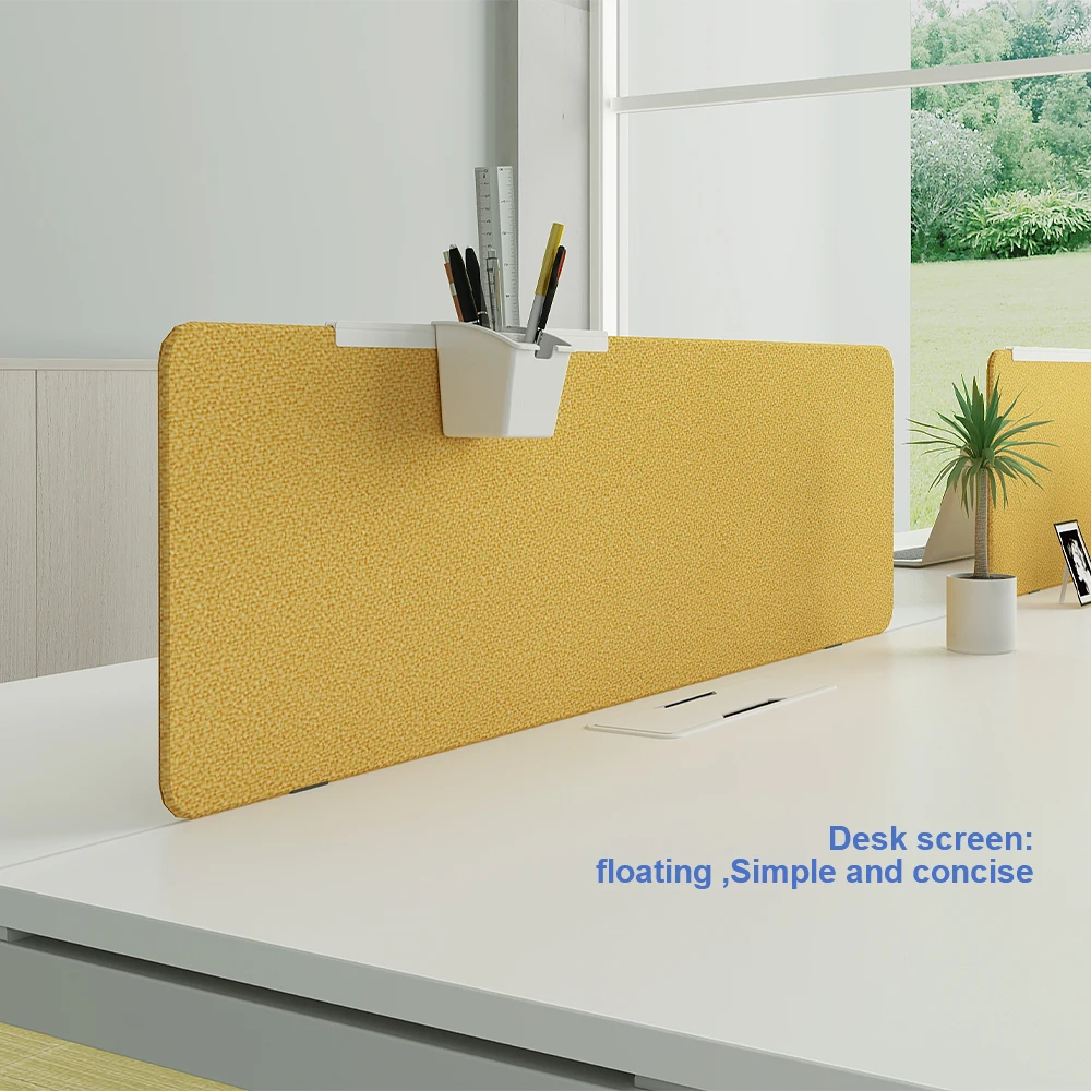 
Modern design white color Iron leg wooden furniture exclusive office desks and workstations with desk screen 