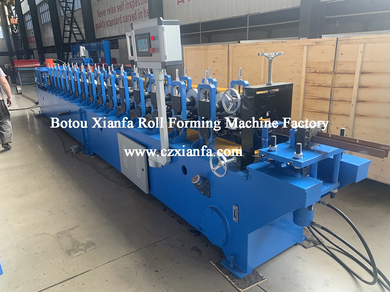 Shutter Door Guide Rail Roll Forming Machine