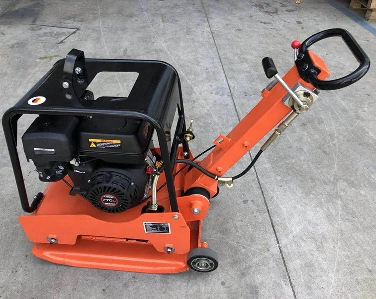 plate compactor paving tamper vibratory 196cc reversible concrete rammer with low center of gravity for road build